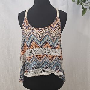 Rue21 Multicolor Chevron Pattern Women's Top Size XL